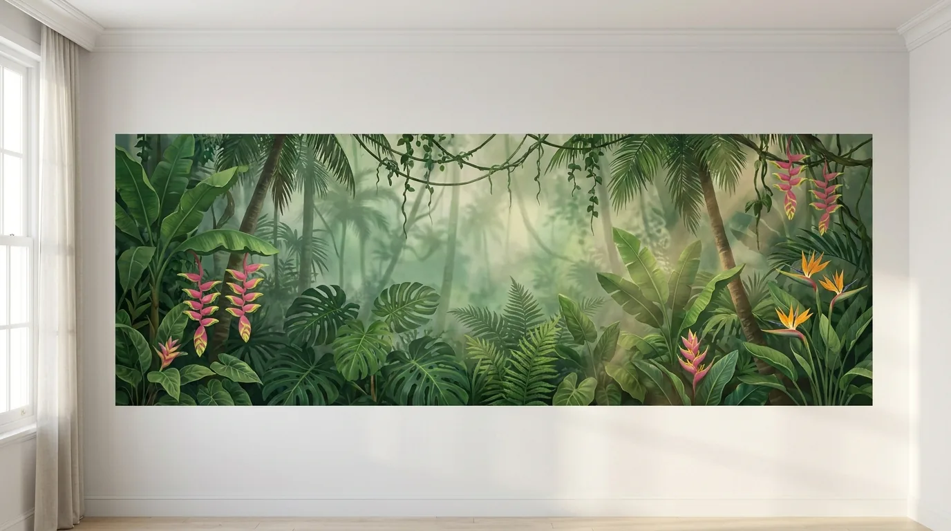 Immersive Jungle Mural