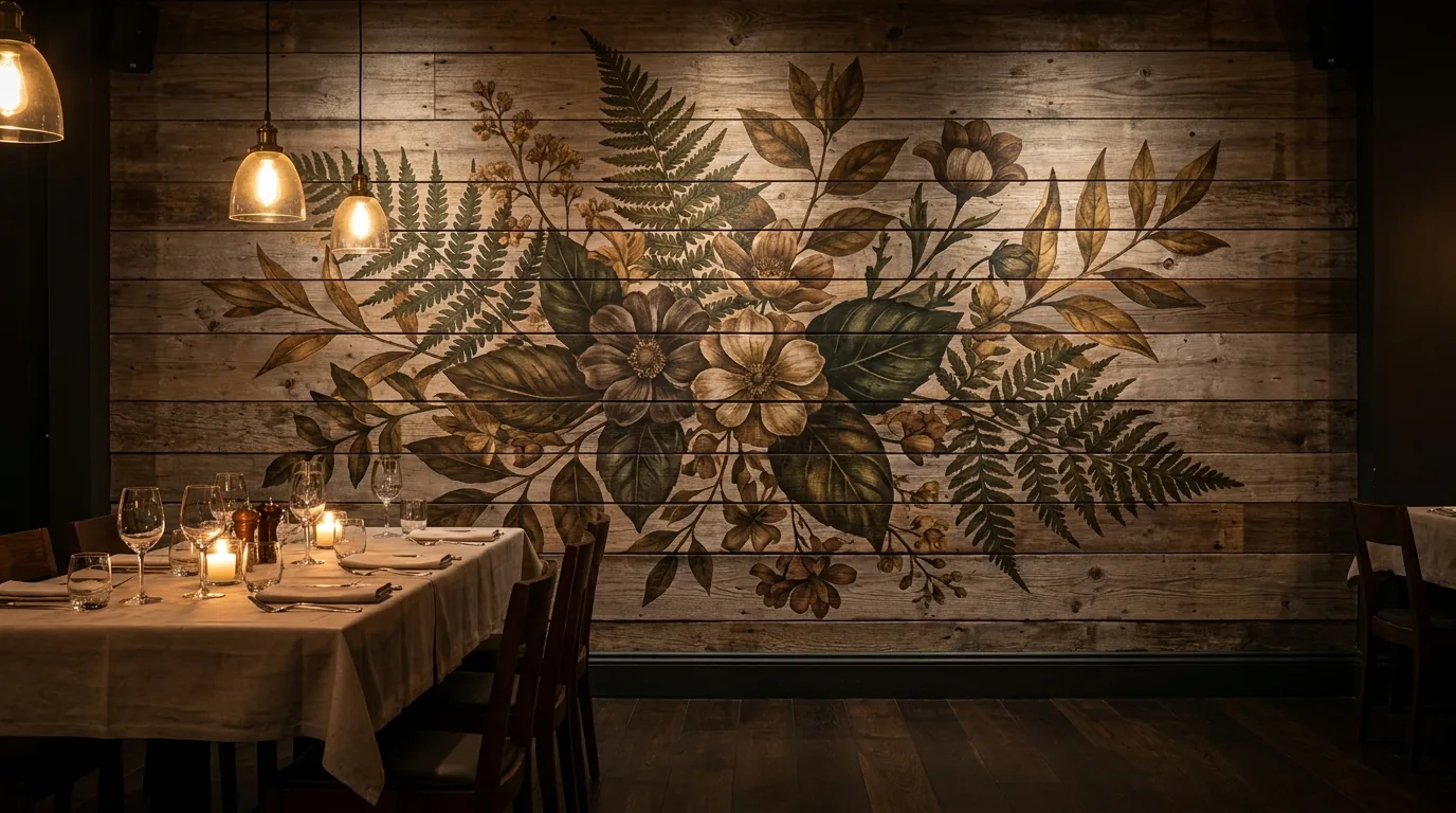 Restaurant Feature Wall